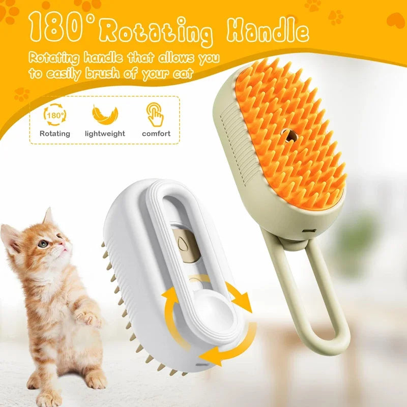 3 in 1 Pet Brush Cat Steam Brush Comb Dog Brush Electric Spray Cat Hair Brushes