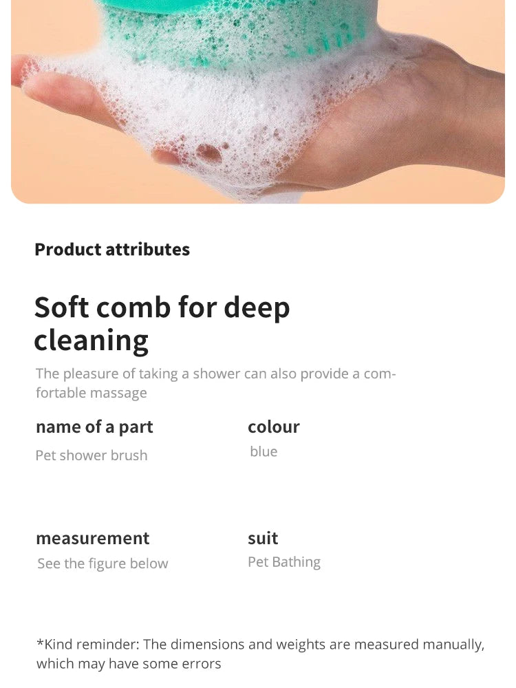 2 IN 1 SILICONE COMB FOR DOGS AND CATS&nbsp;