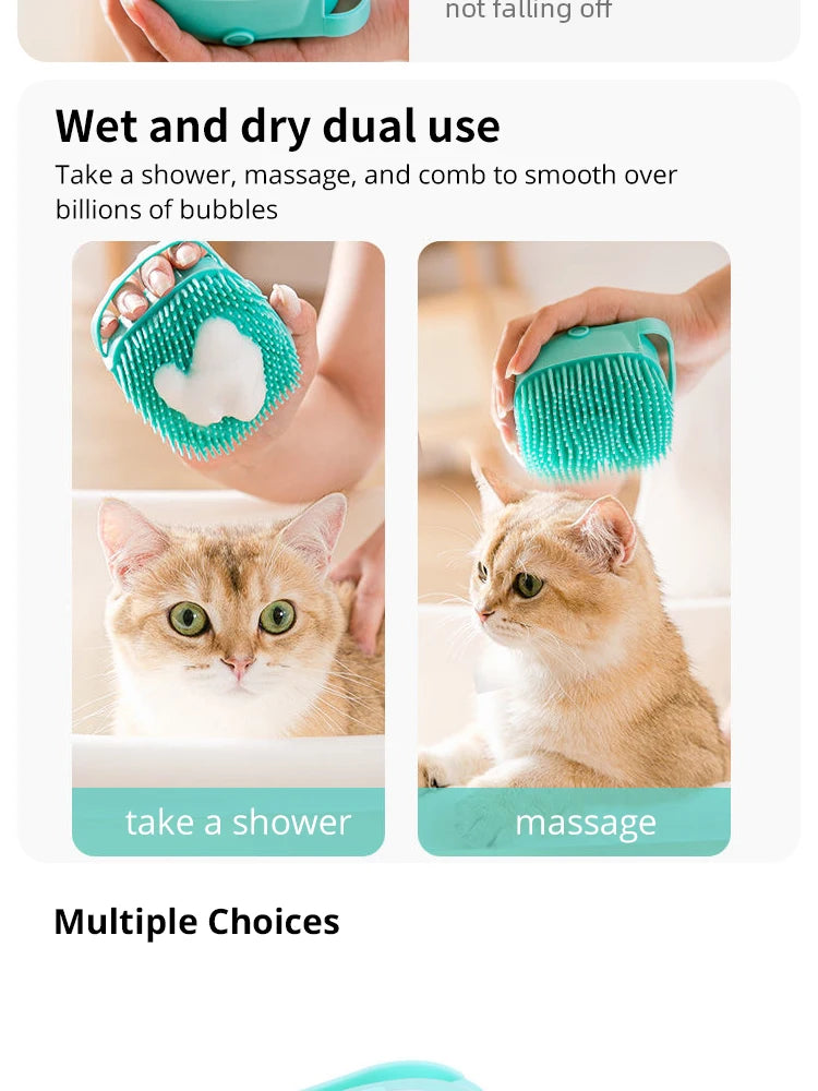 2 IN 1 SILICONE COMB FOR DOGS AND CATS&nbsp;