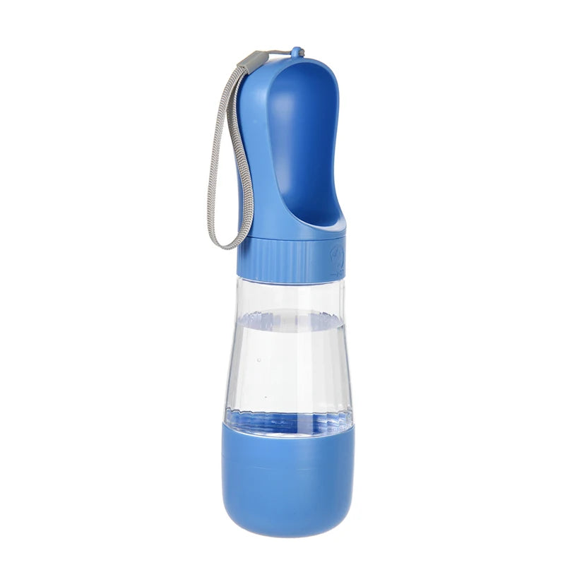 Portable Dog Water Bottle With Food Container Travel 2 in 1 Pet Water Dispenser